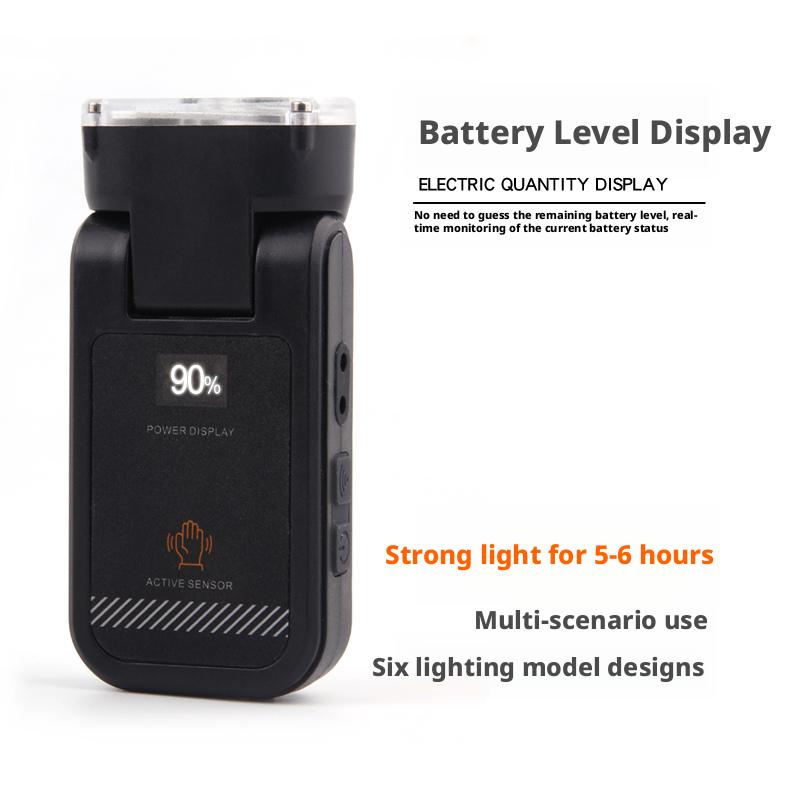 High-Intensity Long-Range Rechargeable Outdoor Portable Multi-Function Handheld Flashlight Smart Sensor Outdoor Night Driving Lights