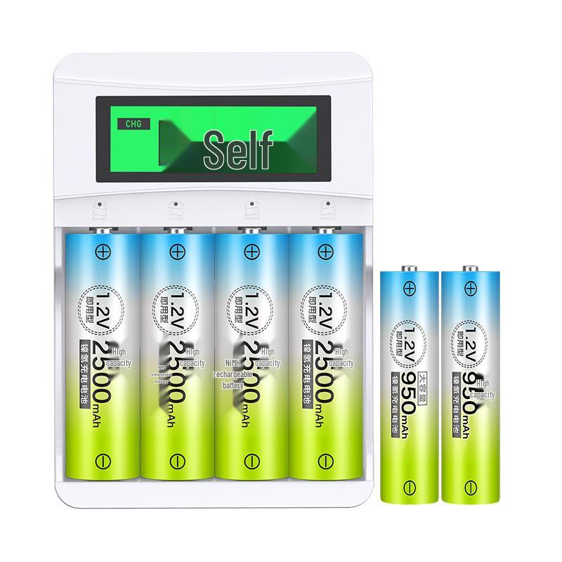 Delipow Rechargeable AA/AAA Batteries & Smart LCD Chargers CN plug (adapter included)