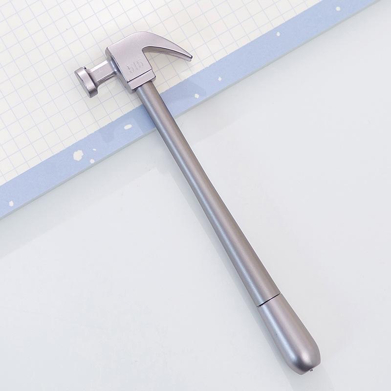 1 Pcs Metallic Hammer Tools Stationery Creative Gel Pen