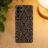 Snakeskin Pattern Art Phone Case For Samsung S25,24,23,22,30,21,10,9,Ultra,Plus,Lite Soft Black Case