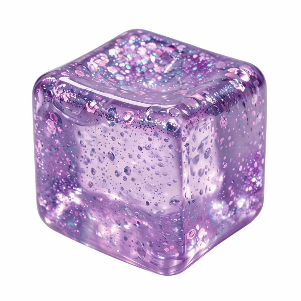 Slow Rebound Ice Cube Squishy Toy Glitter Cube Fidget Toy Cube Squeeze Toy  Birthday Party Favor