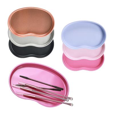 Nail Brush Tool Equipment Dish Nail Scissors Plate Cosmetic Storage Tweezer Stainless Steel Tray