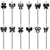 Bow Creative Decor Disposable Straw Birthday Party Scene Props Decoration