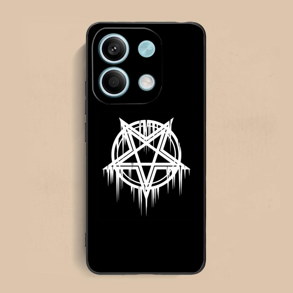 Aesthetic Pentagram Phone Case for Xiaomi Redmi Note 14 13 12 11 S Pro Plus 4G 5G Soft TPU Shockproof Cover