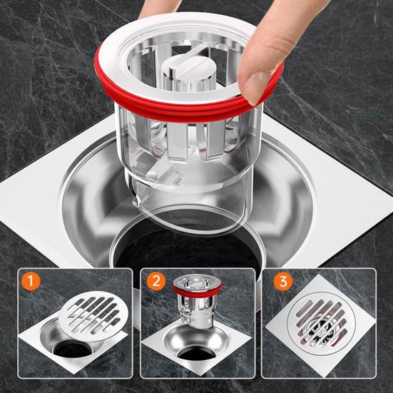 Odor Proof Floor Drain Core Odor Install Proof Valve Easy Anti-overflow Magnetic Levitation Seal