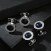 Alloy Cufflinks Classic Tuxedo Shirt Cufflinks and Shirt Accessories Unique Business Groom Wedding Jewelry Men Gifts