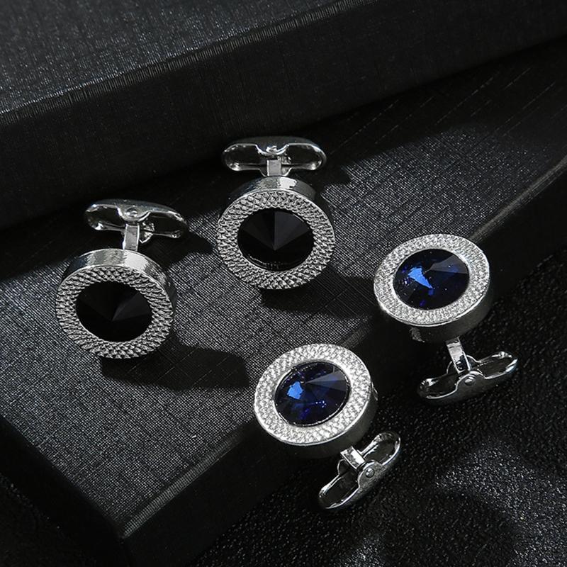 Alloy Cufflinks Classic Tuxedo Shirt Cufflinks and Shirt Accessories Unique Business Groom Wedding Jewelry Men Gifts