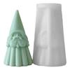 Creative Santa Claus Candle Silicone Mold Detail Rich Santa Shaped Silicone Mold for Christmas Scented Candle Creation
