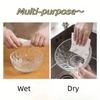 200 Sheets(4 Rolls) Disposable Kitchen Paper Towel Absorbent Dish Cloth Lazy Rag Wet And Dry Use Kitchen Cleaning Paper Cloth