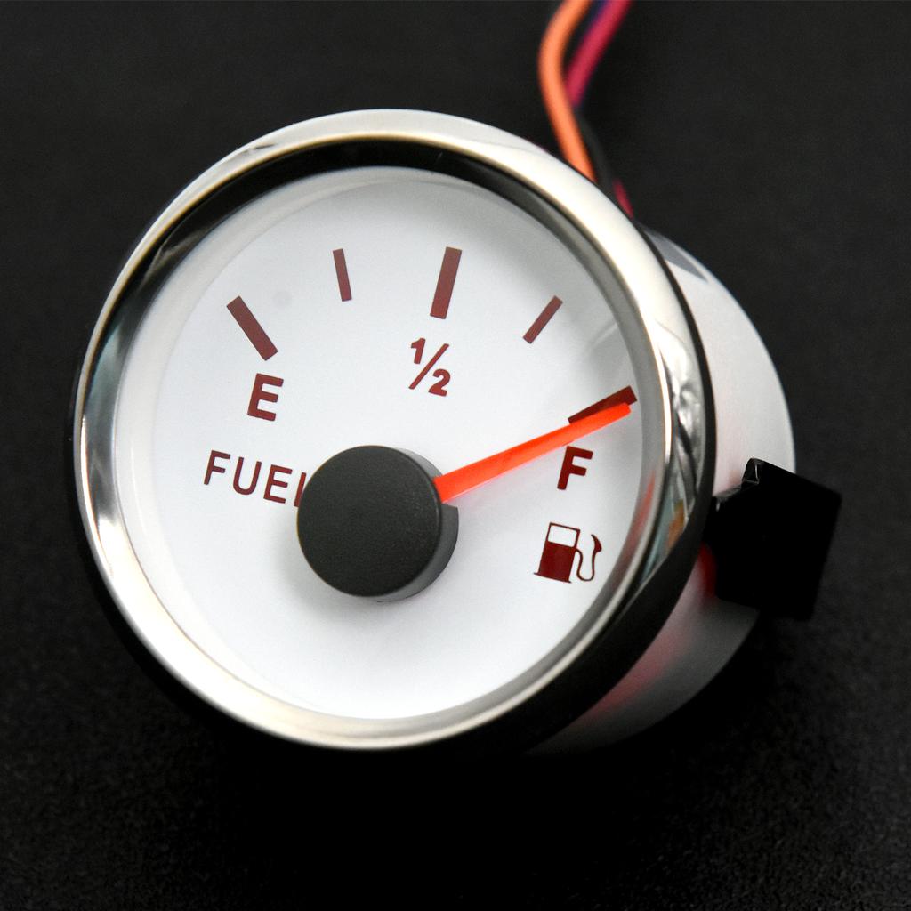 Universal 2'' 52MM Fuel Level Gauge 0-90 ohm For 0-90 Ohm Liquid Level Sensor Marine Boat Car Track Fuel Level Meter Customized