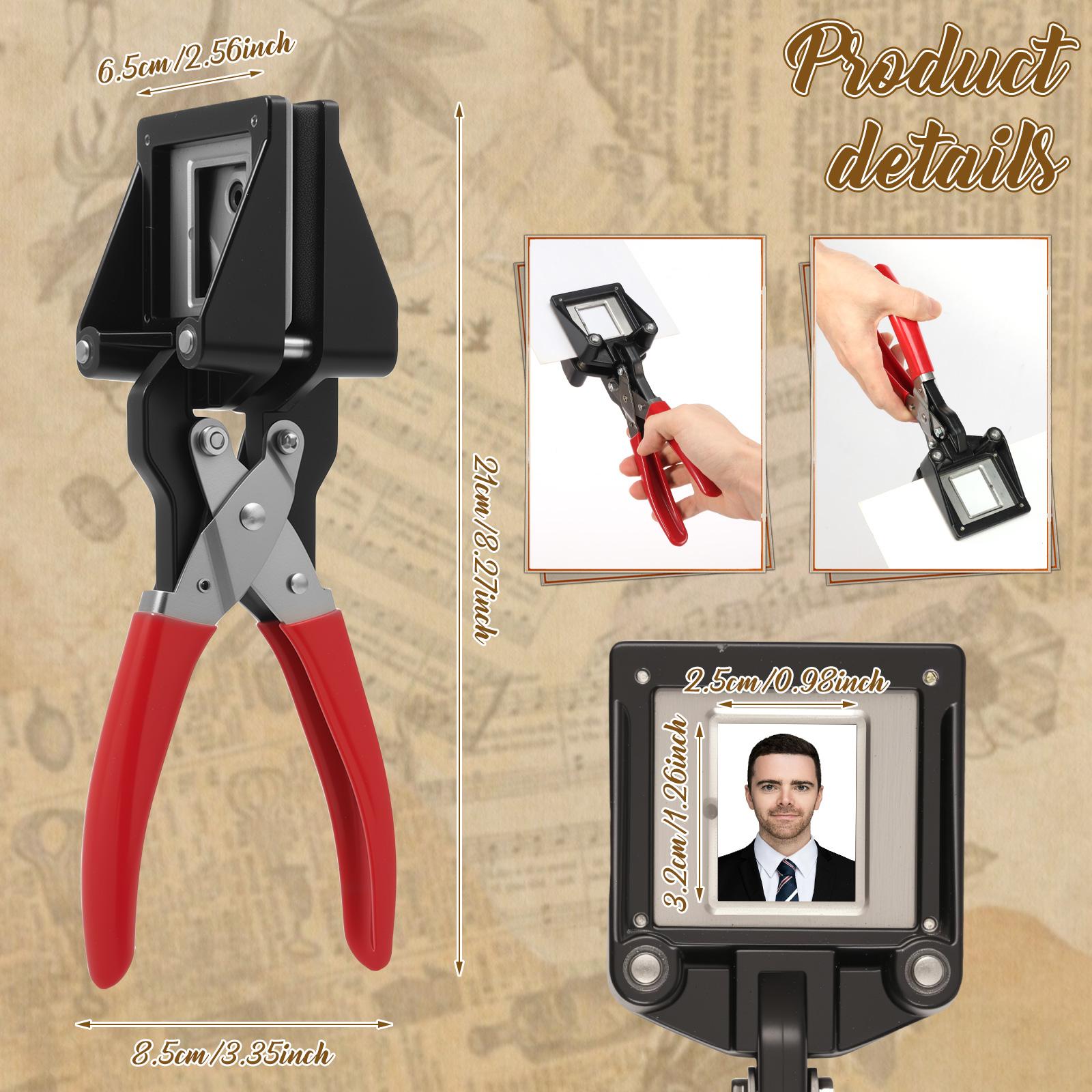 

Ручной резак для фото на паспорт 3x4см/2,5x3,2см Металлический пробойник Инструмент для вырезания Paper Business Cards DIY Projects для дома и офиса