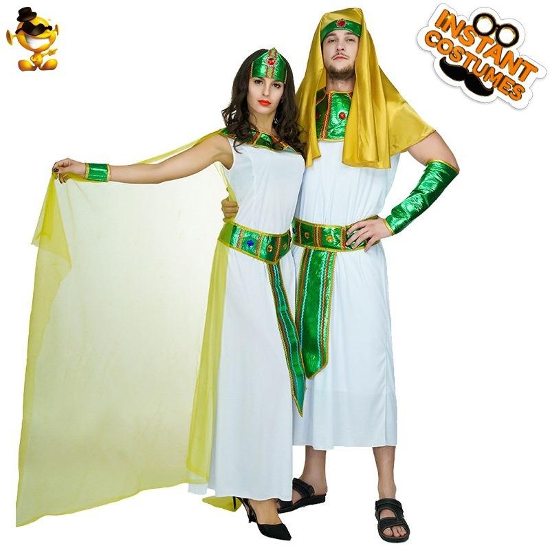 Halloween adult big men's ancient costumes big women's Cleopatra princess dress couple's party costumes
