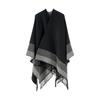 Soft & Breathable Winter Shoulder Wrap for Women Ladies Lightweight Multi Use Shawl with Fringe Trim