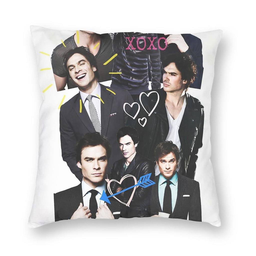 Ian Somerhalder Actor Pillowcase Polyester Linen Velvet Printed Zip Decor Throw Pillow Case Home Cushion Cover x