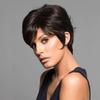 Women’s Natural Look Short Fluffy Wig with Side Bangs Elegant Slightly Wavy Synthetic Hairpiece