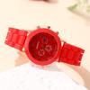 Reloj Mujer  Fashion Women Watches Elegant Red Silicone Quartz Watch Luxury Ladies Clock Gift for Girls Relogio Feminino