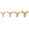 Brass Barb Pipe Fitting Straight Elbow T Y X Shape 2 3 4 Way Connector for 6mm To 19mm 8mm 10mm 14mm 16mm 19mm Copper Water Tube