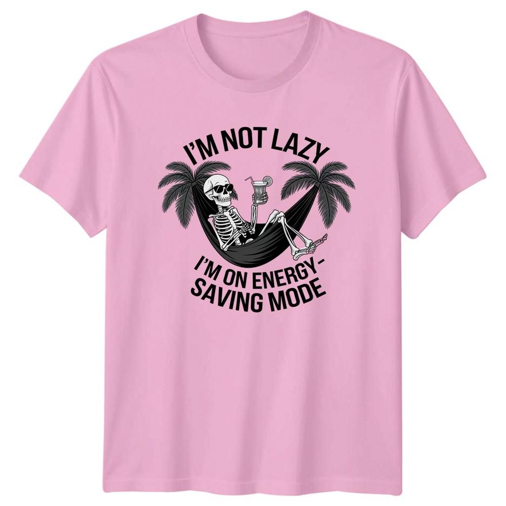 Im Not Lazy Im On TShirt Skeleton Hammock Humor Birthday Gift For Him And Her