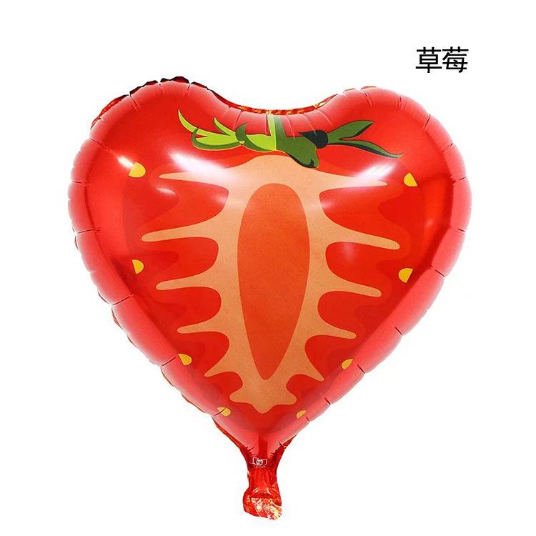 Adorable Fruit Theme Balloons Strawberry Watermelon Orange Pineapple for Nursery Birthday Decorations Outdoor  Style