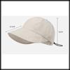Long running cap for CA532 [White Fang] brim, plain, foldable, lightweight, women, (blue)