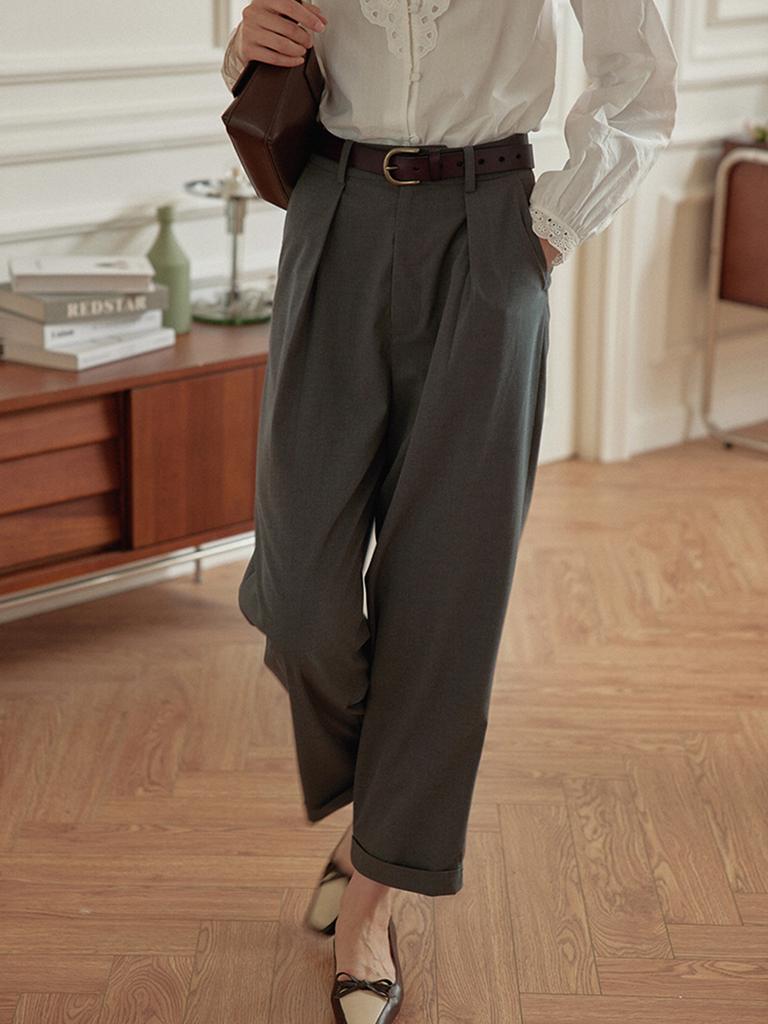 Simpeulleteulo Ashley High-Waisted Trousers_ 2 Colors