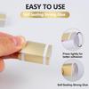 Germiwipe 200 Pcs Paper Napkin Band,Napkin Ring Self Adhesive, Matte Gold Silverware Wraps Bands,Table Setting Wedding Event Party Supply (Matte
