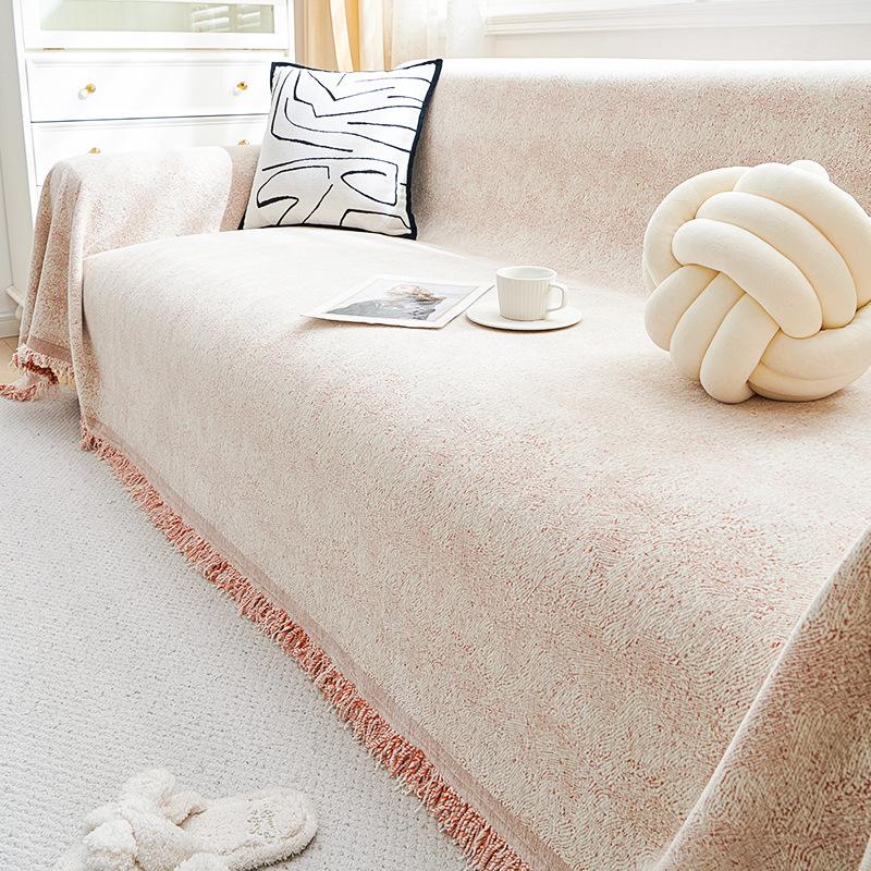 Chenille Vier Jahreszeiten Universal Sofabezug Universalbezug Rutschfest Schmutzabweisend Sofahandtuch Vollbezug Stoff Hochwertig Staubdicht Sitzkissen