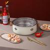 Youtuozhe Outdoor Round Tea Stove and BBQ Grill