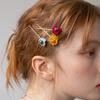 Color flower vintage hairpin (3colors)