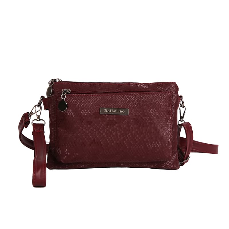 

Модный клатч текстурированная сумка через плечо красный