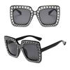 Diamond Oversized Sunglasses Big Square Frame Sunglasses UV400 Crystal Eyewear Retro Rhinestone Frames Eyeglasses