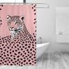 Fashionable Leopard Print Shower Curtain with Grommets - Durable Polyester, Machine Washable, Perfect for Bathroom Decor, Bathro
