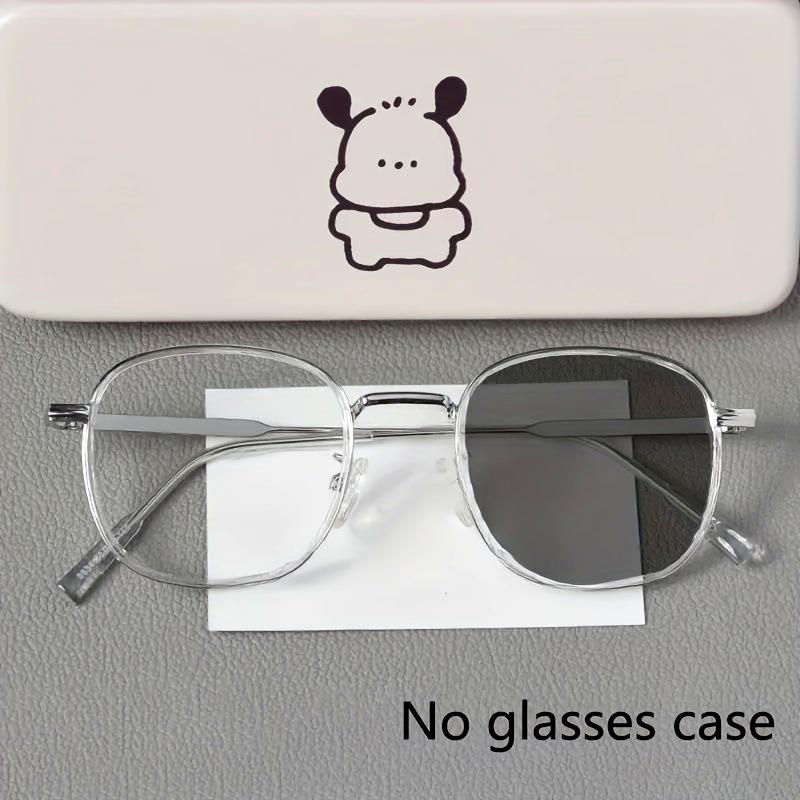 1 Pcs Pochromic Glasses - Slimming Round Frame Anti-Blue Light Full-Rim Design for Men & Women - Ideal for Daily Fashion