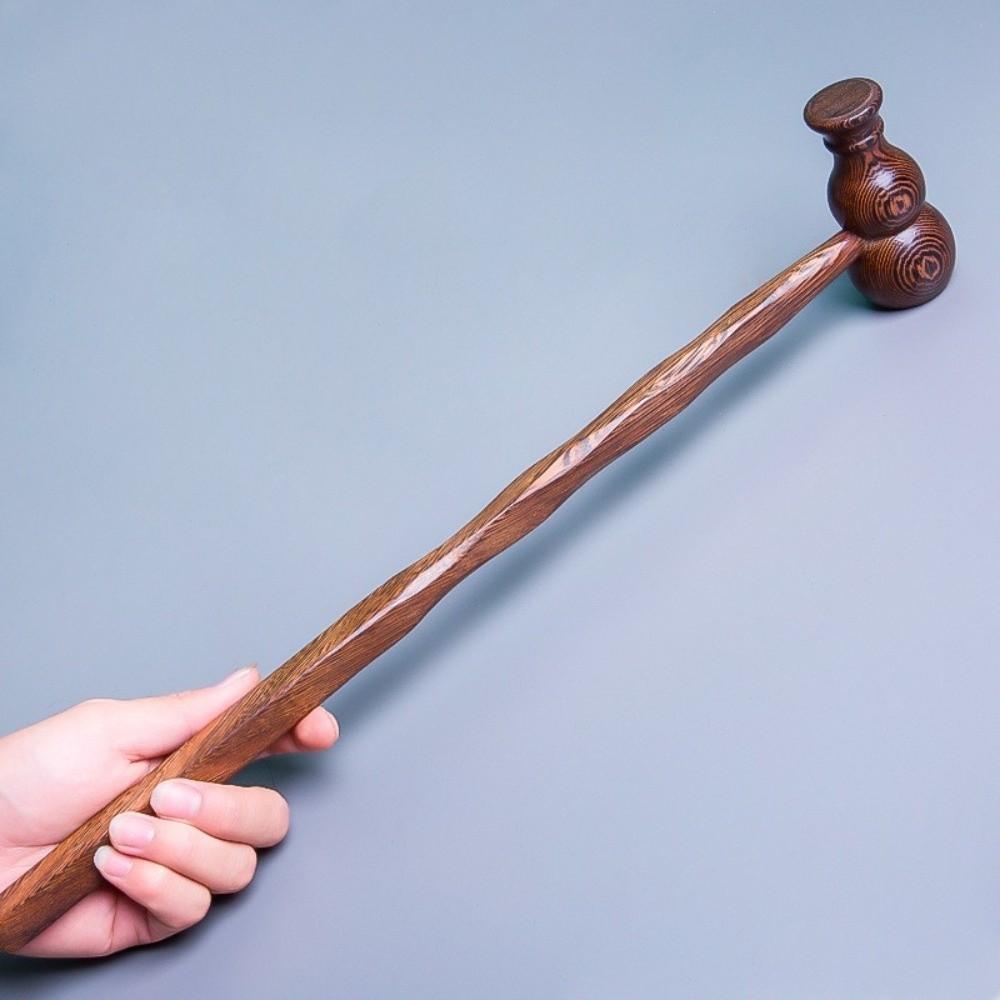 Muscle Relief Back Massage Hammer Acupressure Roller Ball Hammer Wooden Massage Hammer  Neck