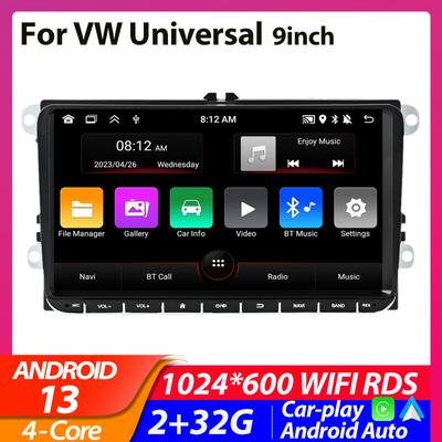 9inch Car Radio For Volkswagen Passat B6 B7 Golf 5 6 Polo Jetta Skoda Multimedia Player  Android Autoradio GPS WiFi RDS Carplay
