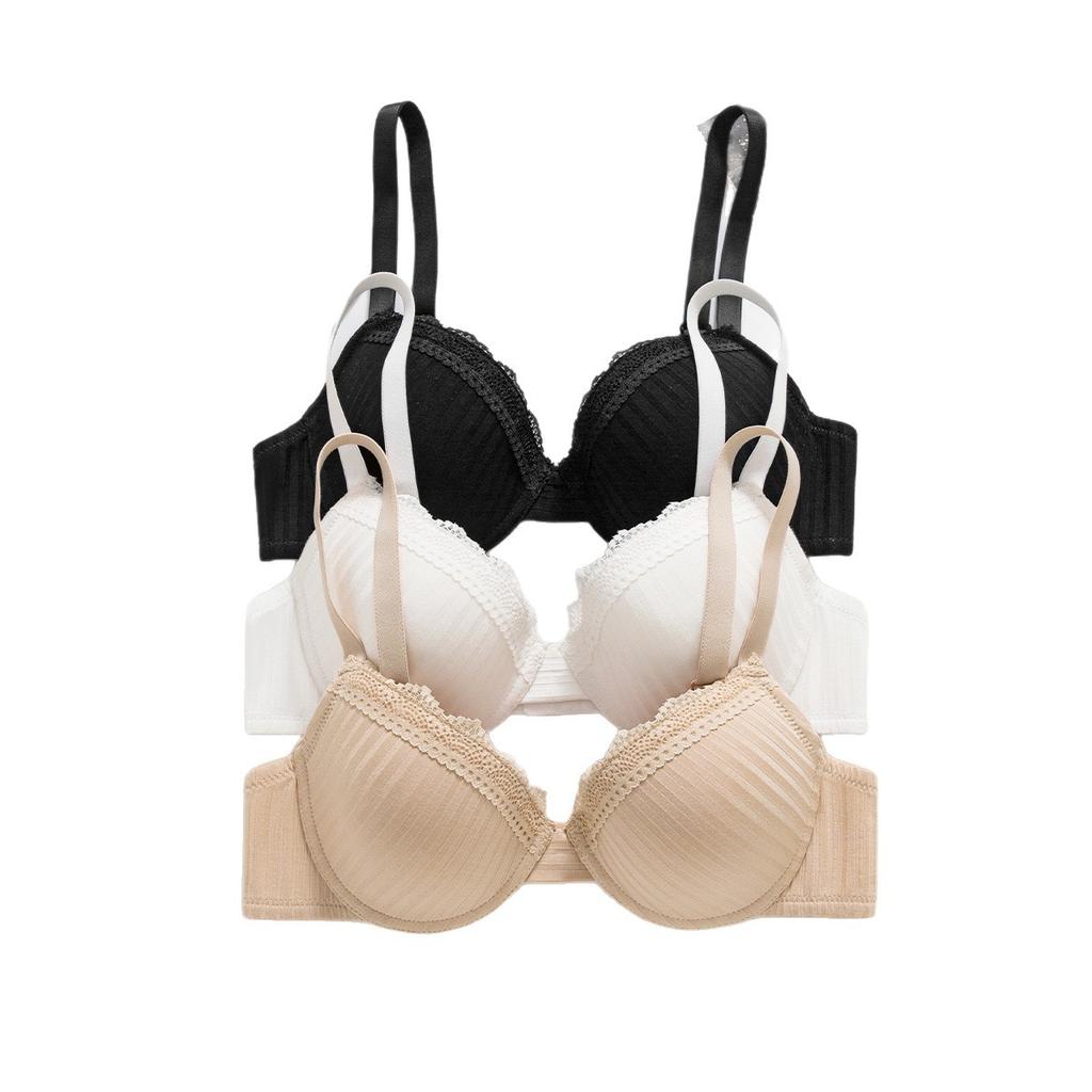 French Lace Adjustment Bra Beautiful Back Sexy Breast Wrap Underwear Small Breasts Gather Plunge Bra
