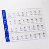 Jewelry Store Accessory Cubic Zirconia Size Comparison Set With Ergonomic Caliper Designs