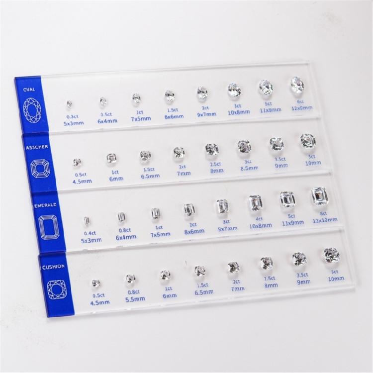 Jewelry Store Accessory Cubic Zirconia Size Comparison Set With Ergonomic Caliper Designs