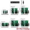 2D Flat Printing 2pcs Curtain Curtain Lush Green Tropical Forest Digital Printed Polyester Drapes Birthday Party Perfect for