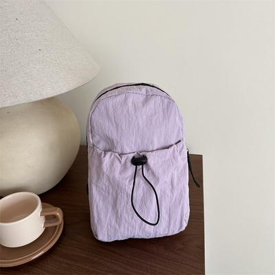Casual, Lightweight and Fresh Mobile Phone Summer Simple Sports Drawstring Large Capacity Crossbody Shoulder Small Square Bag