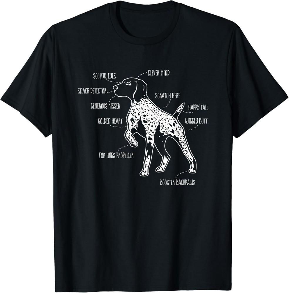 

Anatomy Of A German Shorthaired Pointer GSP Dog Lover Gift Unisex T-Shirt 4XL