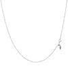 Lala Christie Platinum Chain Necklace, Pt850, Cut Ball, 1.2mm Wide, Approximately 3.7g, Up To 45cm, Adjustable Length, Lc97-0038