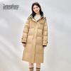 Xuezhongfei Women's Long Hooded Padded Winter Down Jacket