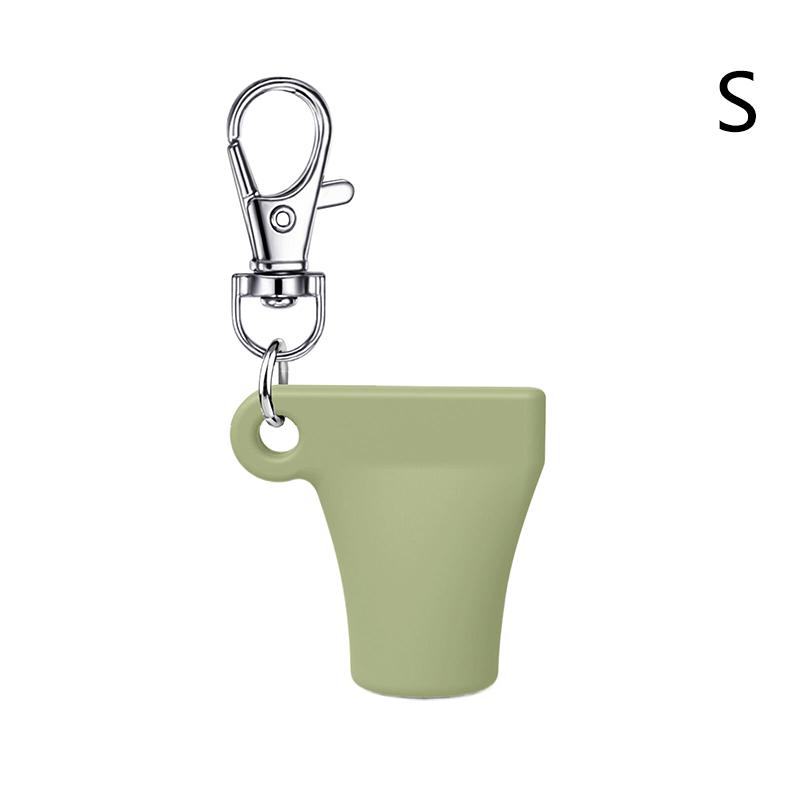 Pratik Silikon Anahtarlık Kapağı Dudak Parlatıcısı Aksesuarları Taşınabilir Dayanıklı Tutucu Anahtarlık Ruj Saklama Kapağı İçin Uyumlu