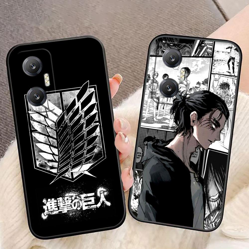 A-Attack On T-Titan Eren Cover Phone Case For Infinix HOT 60 50 10 10I 10S 11 12 12I 20I 20S 30I ZERO X 20 30 40 Silicone Case