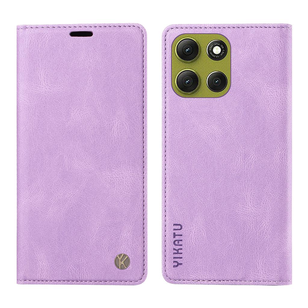 For Motorola Moto G86 5G Leather Cover YIKATU YK-004 Skin-Touch Wallet Phone Cases