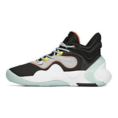 Speed Decision KT Thompson Shock Absorption Non-Slip Wear-Resistant Mid-Top Basketball Shoes Men Basketball Shoes Black Gray Green 112041612-7