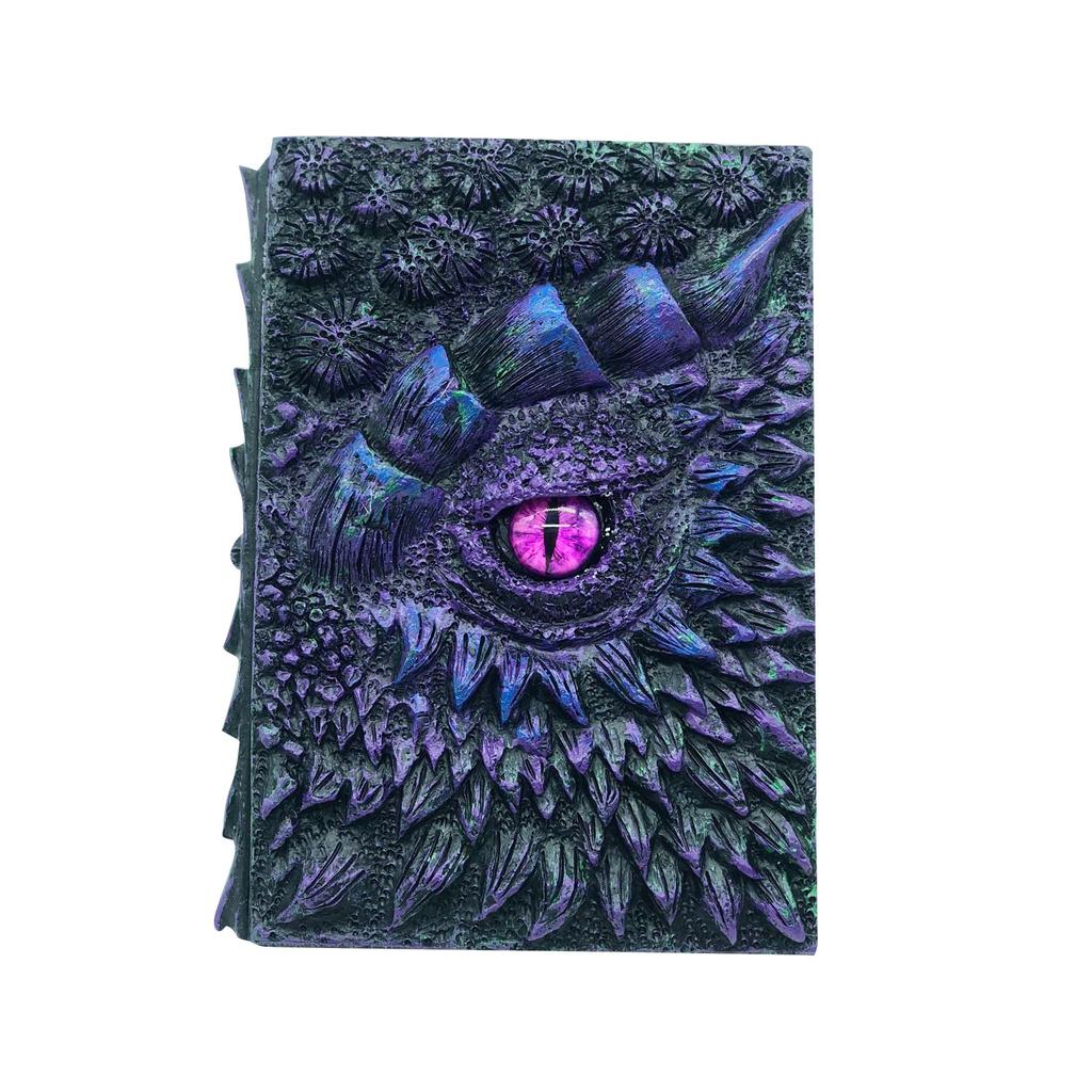 Pryskyřičný drak Knižní deník Barevný hvězdný barevný zápisník Kožený tenký zápisník