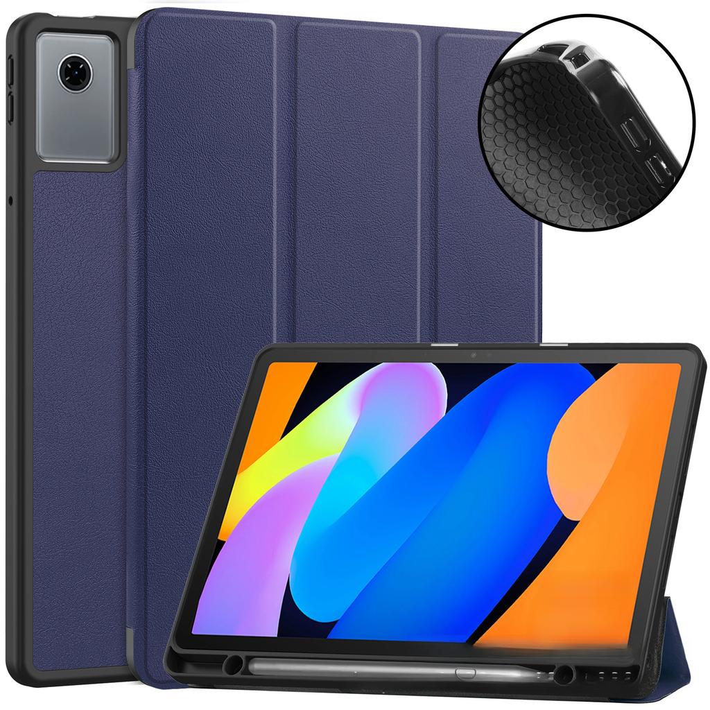 Tablet Protective Cover For Lenovo Idea Tab11 TB336FU Three Fold TPU Pen Slot Soft Shell Case