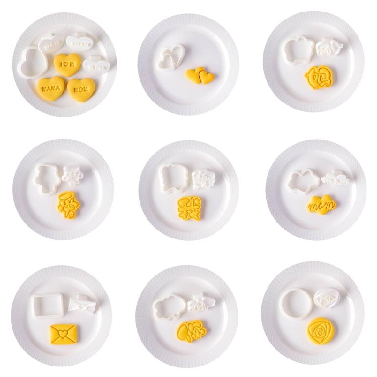Cookie Molds Mother's Day Theme Cookie Cutter Easy To Use Baking Tool for Baking